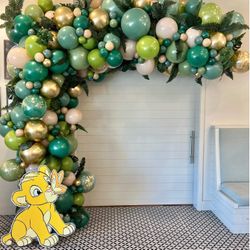Lion king balloon arch 