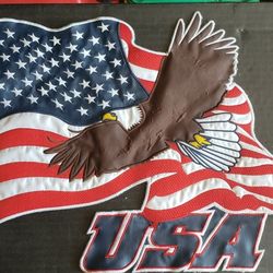 American Flag And Eagle USA Large Patch