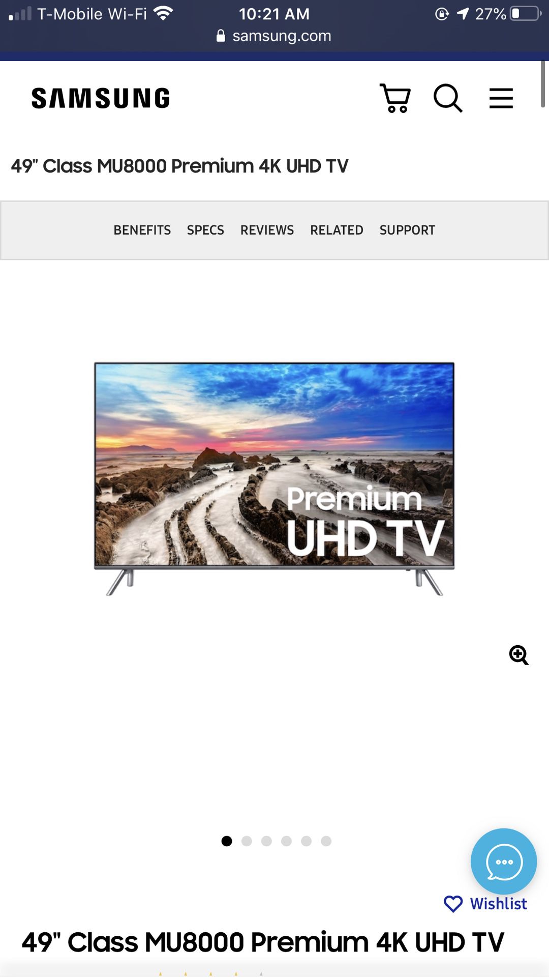 Samsung 49inch 4K UHD Flat Screen TV