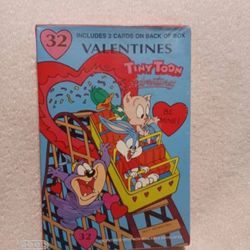 Vintage Looney tunes tiny toon 32 valentines cards