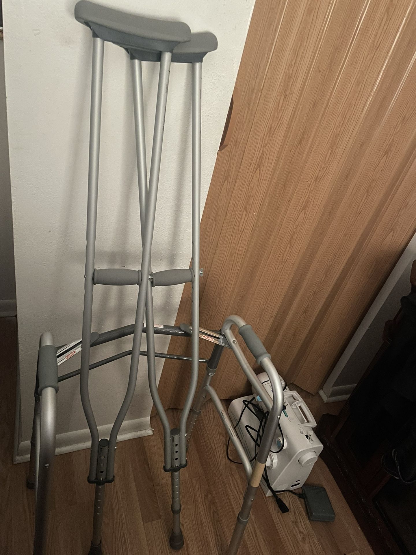 Walker + Set Of Crutches