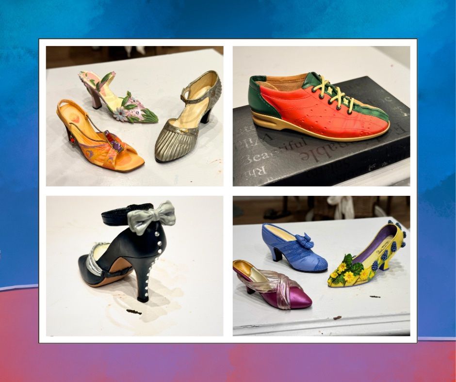Vintage Collectable Shoe Figurines - Just The Right Shoes by Raine