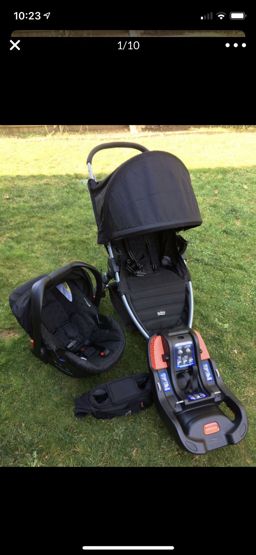 Britax car seat and stroller