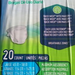 Prevail Nu-Fit Adult Daily Briefs Large 20 Count