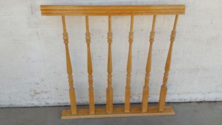 Solid Wood Railing - $35