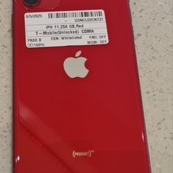 iPhone 11 - 256GB - Red (Unlocked)