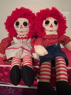 Home Made Raggedy Ann And Andy Dolls