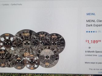 Meinl CLASSICS CUSTOM DARK CYMBOL SET