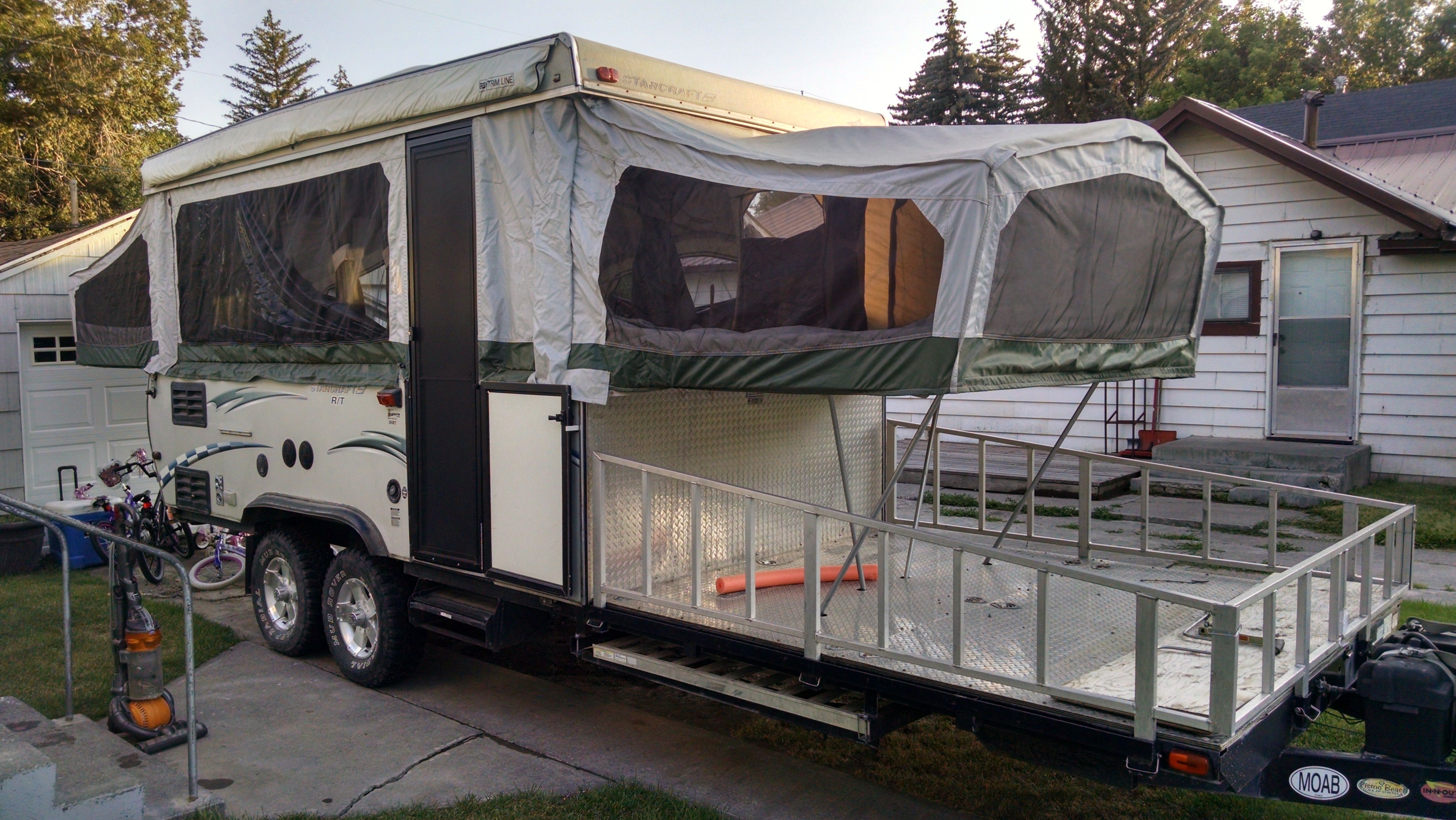 2006 StarCraft 36RT popup camp trailer toy hauler rv