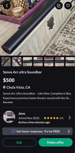 Sonos Arc ultra Soundbar