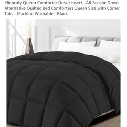 NEW-Black Queen Comforter Duvet Insert