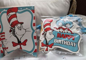 Dr.Seuss Birthday Banner 