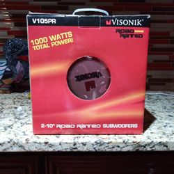 VISONIK  V105PR  TWO - 10" SUBWOOFERS  (Brand New) 