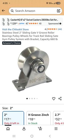 Stainless steel wheel pulley