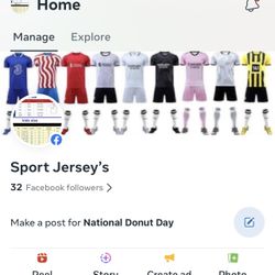 Facebook Page : Sport Jersey’s 