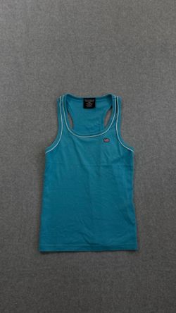 Vintage Y2K Polo Jeans Co. Ralph Lauren Teal Racerback Tank Top Size M