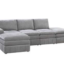 Gray Sectional Sofa 