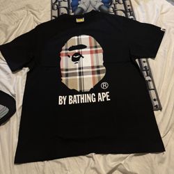 Burberry X Bape T Shirt Size L