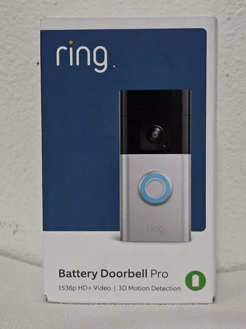 Ring Battery Doorbell Pro Battery-Powered Smart Wi-Fi Video Doorbell -BRAND NEW