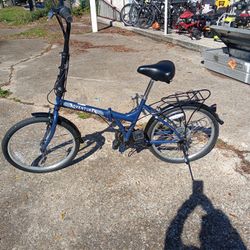 Adventurer Blue Folding Bike 