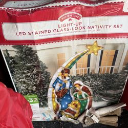 Light up nativity set