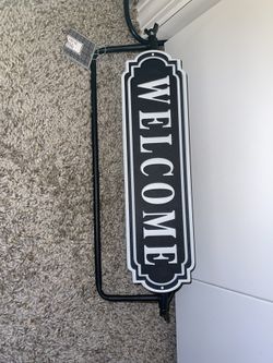 Metal Welcome Table Top Sign