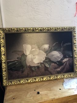 Painting flower magnolia wall decor