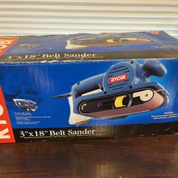 Belt Sander RYOBI TOOLS BE318-2. Powerful 5.3 AMP 3”x18” 
