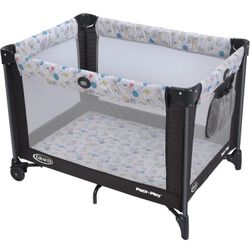 Graco Pack and Play Portable Playard, Push Button Compact Fold, Carnival