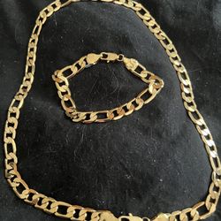 14kt Semi-fine Bracelet And Necklace NEW