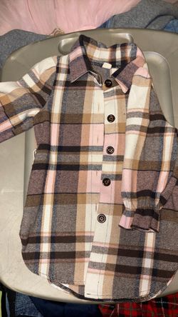 Plaid Flannel Button-Up Shirt