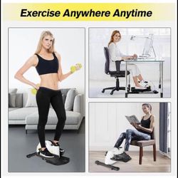 Mini Elliptical Trainer Pedal Exerciser for Office Fitness with LCD Monitor andAdjustable Resistance
