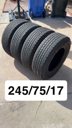 (4)245/75/17 Goodyear Wrangler All-Terrain Kevlar
