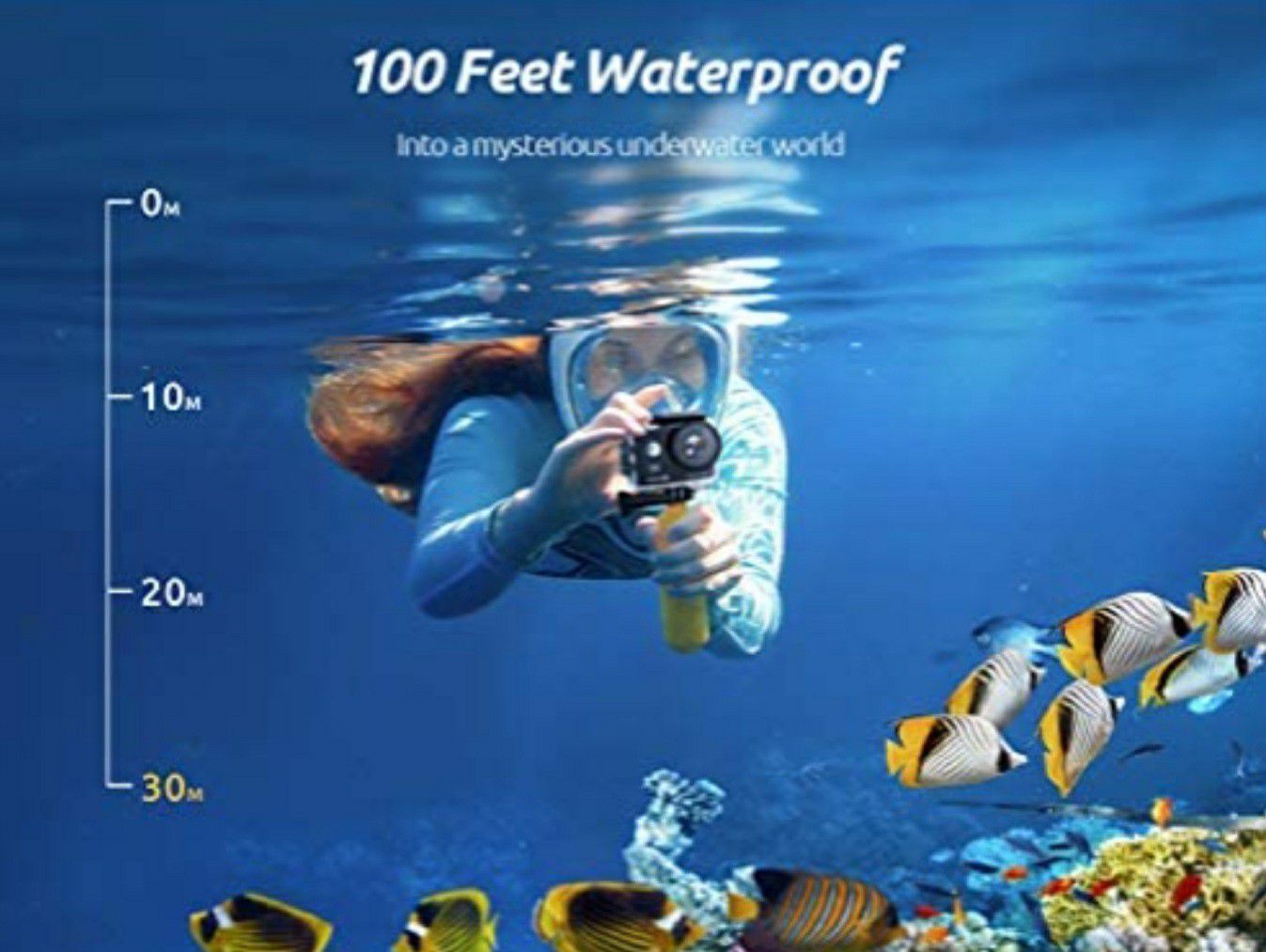 VanTop Moment 4U 4K Action Camera 20MP Underwater Waterproof Camera