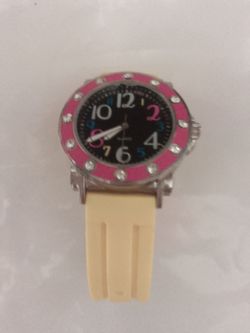 Analog Kids Watch with Yellow Strap