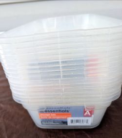 White plastic boxes 15 total