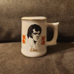 Elvis Presley Souvenir Toothpick Holder King of Rock n' Roll Miniature Stein