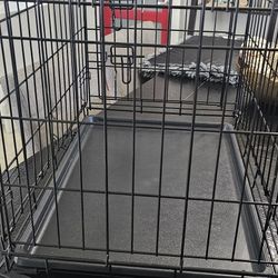 Dog Crate With Dog Bed
