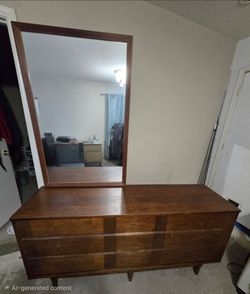 1962 Sears mcm 9 drawer dresser/w mirror