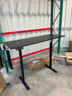 63x32 Large Electric Standing Desk, Height Adjustable Computer Desk with 2 Memory Presets, 31.5" Deep Desktop Sit Stand Desk Home Office Desk Workstat