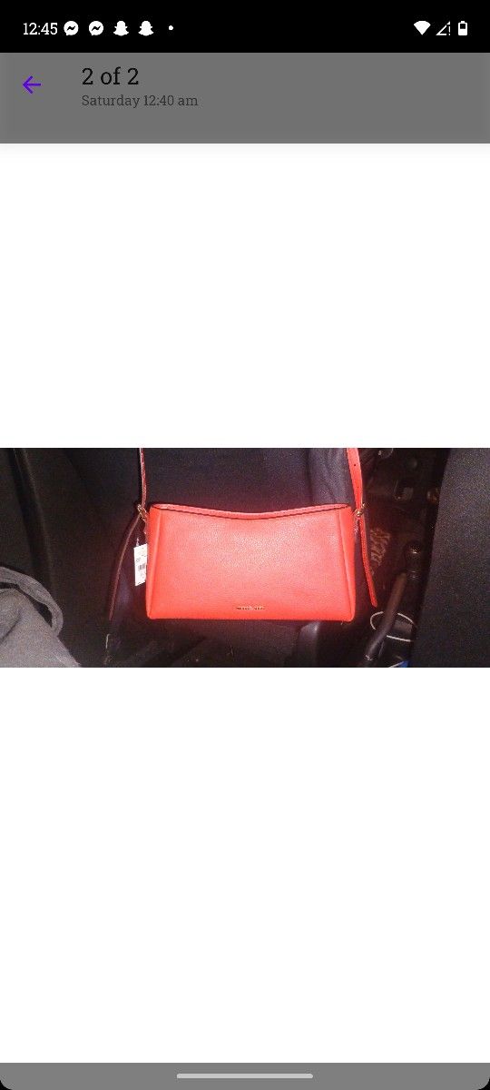 Red Michael Kors Purse New!