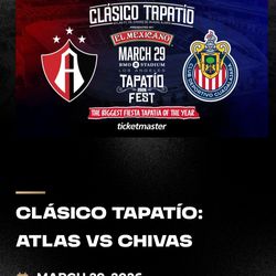 Chivas vs atlas tickets en BMO