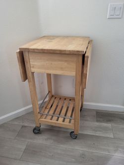 Kitchen Cart with Drop Leaves