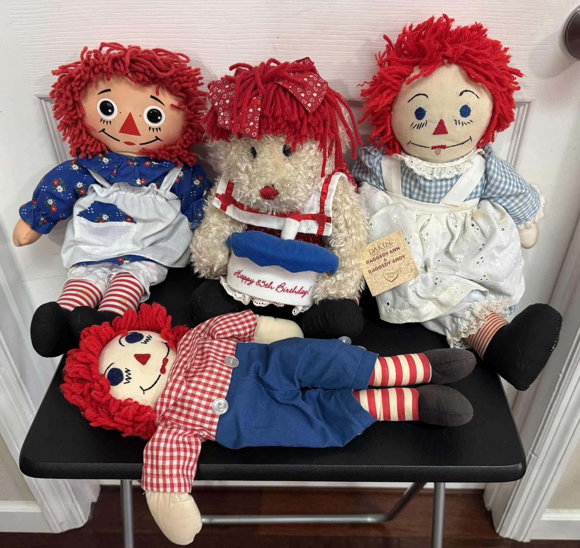Raggedy Ann and Andy Plush Toy Lot $10 for All 