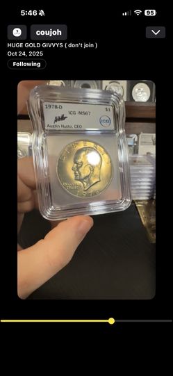 1978 D $1 Eisenhower Dollar ICG MS67