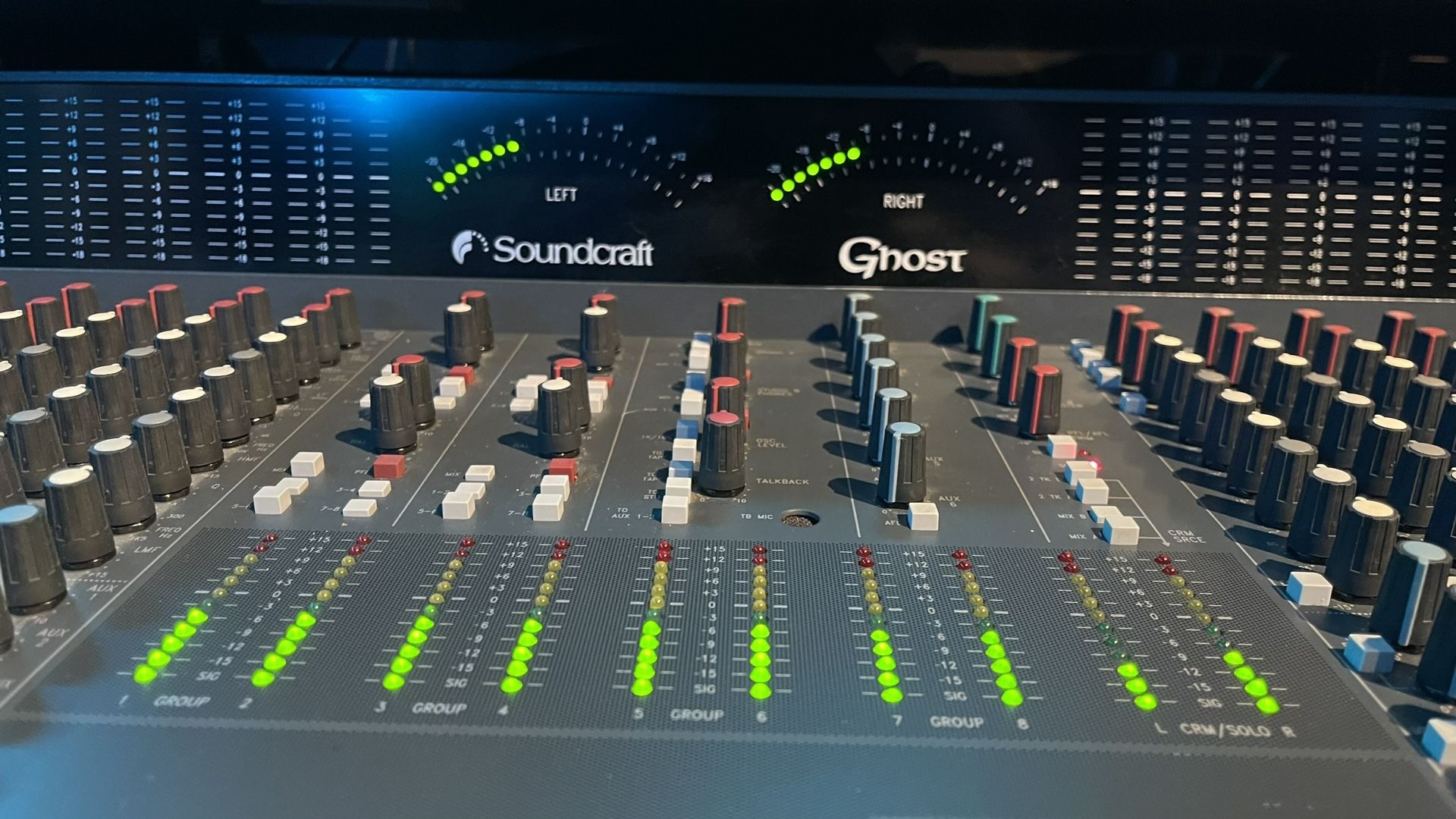 SOUNDCRAFT GHOST LE 24 CHANNEL ANALOG CONSOLE W/UPGRADED CPS 275 PSU $1000obo