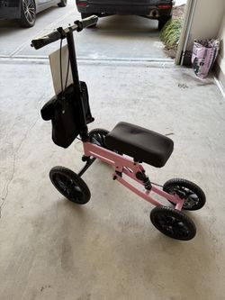Knee Scooter – Pink, Foldable Knee Walker
