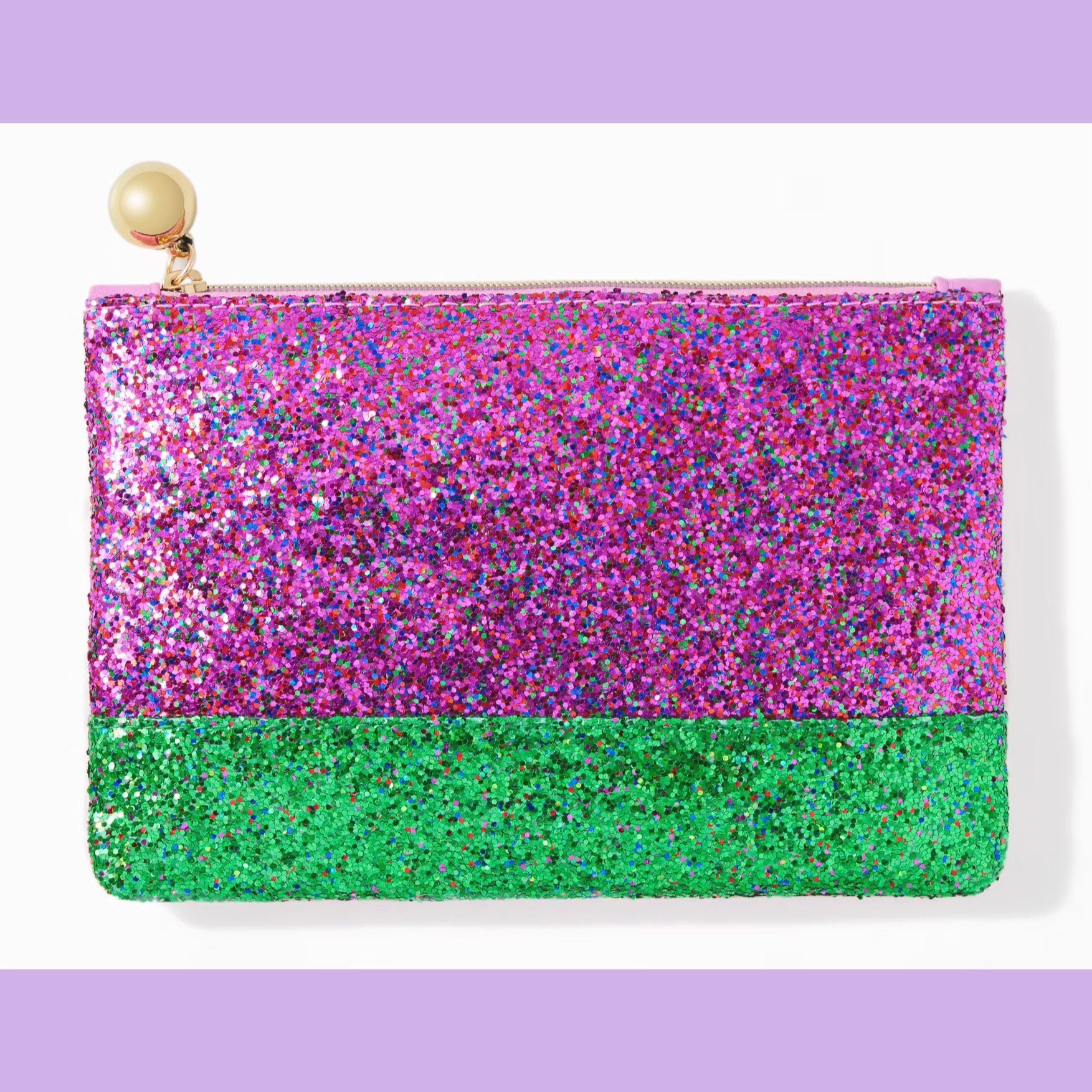 NEW Ipsy Holiday Glitter Cosmetic Bag