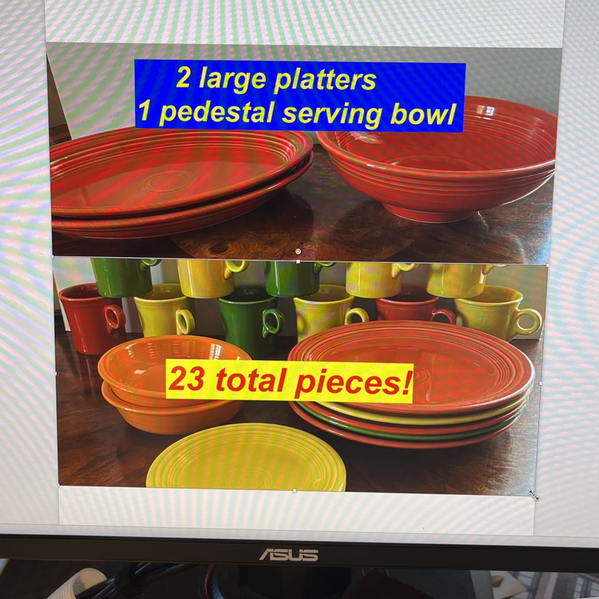 Fiesta, Serving Pieces Plus Dinnerware  - Like New Condition