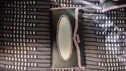 New Pink Jeweled Car Visor Tissue holder